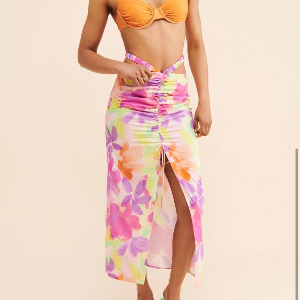 For Love and Lemons Pia Midi Skirt